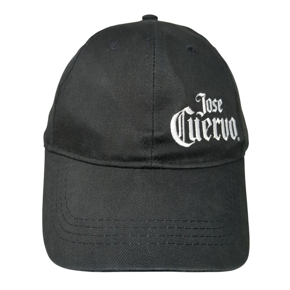 Jose Cuervo Slideback Baseball Cap Black One Size Adjustable Embroidered 6 Panel